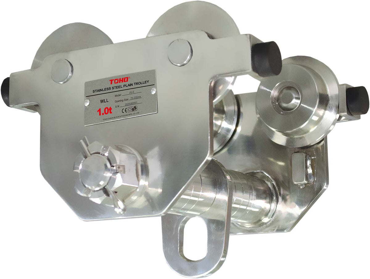 STAINLESS STEEL PUSH/BEAM TROLLEY The Riggers Loft