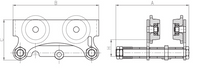 LOW HEADROOM PUSH TROLLEY