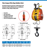 TOHO COMPACT WIRE ROPE BUILDERS HOIST Australia - Fully Compliant Lifting Gear - The Riggers Loft