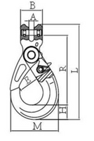 GRADE 100 CLEVIS SELF LOCKING HOOK Australia - Fully Compliant Lifting Gear - The Riggers Loft