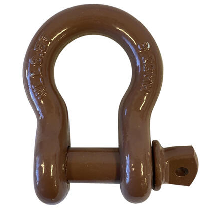 GRADE S SCREW PIN BOW SHACKLES - COLOUR CODED - The Riggers Loft