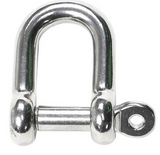 G316 STAINLESS STEEL D SHACKLES - The Riggers Loft