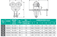 COMBO BEAM TROLLEY/CLAMP - The Riggers Loft